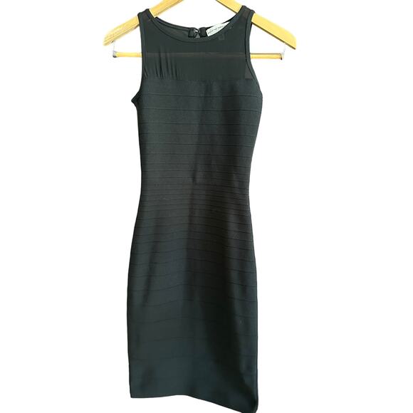 DRESS the POPULATION | Black Bodycon Bandage Cocktail Dress  | Size Extra Small - Picture 2 of 8